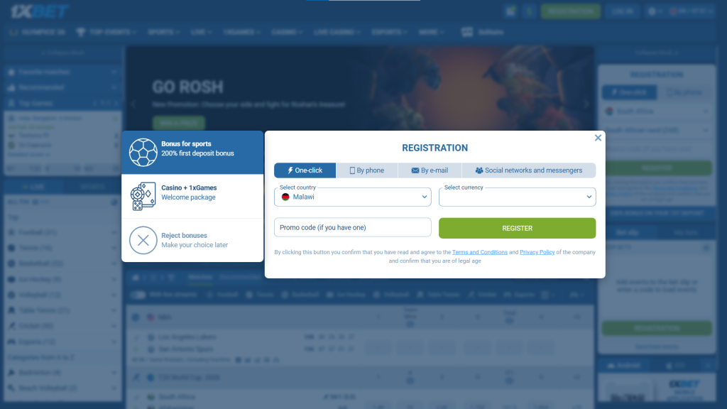 Account Registration Process