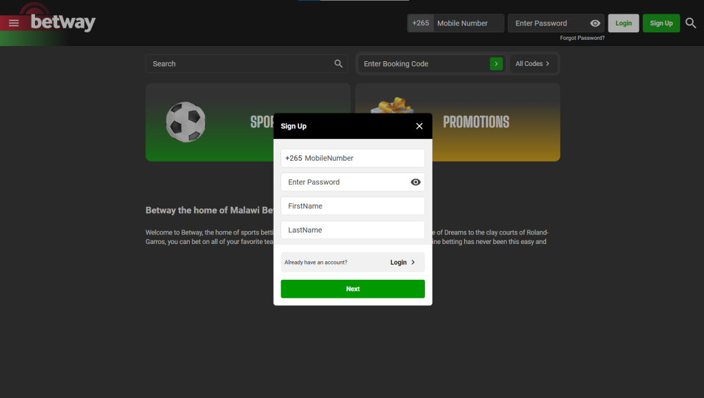 Account Registration Process